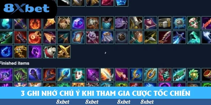 3 ghi nhớ chú ý khi tham gia cược Tốc Chiến